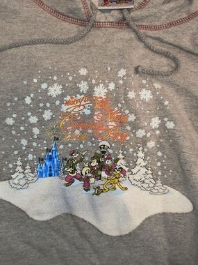 Mickey's Very Merry Christmas Party 2002 Gray Holiday Hoodie